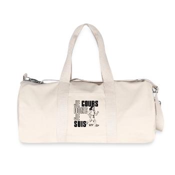 I run therefore I am - Recycled Canvas Sports Bag by Stanley/Stella - natural - Front