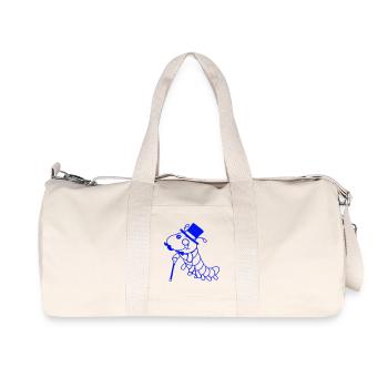 Caterpillar Sir Lord Rich Monocle Glasses Top Hat - Recycled Canvas Sports Bag by Stanley/Stella - natural - Front