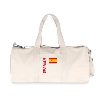 Madrid - Recycelte Canvas-Sporttasche von Stanley/Stella - Naturweiß - Vorne