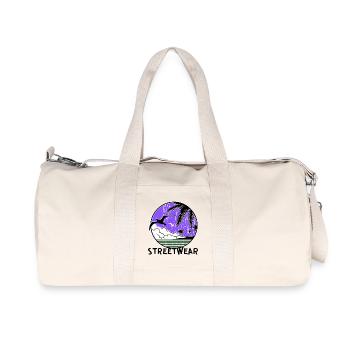 Purple Ocean Sunset Circle - Recycled Canvas Sports Bag by Stanley/Stella - natural - Front