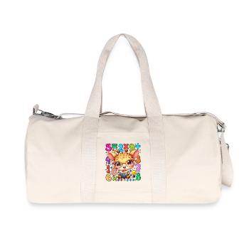 Number Day Giraffe Reading Math Book - Recycled Canvas Sports Bag by Stanley/Stella - natural - Front