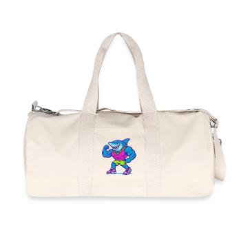 Neon Shark Muscle Hero en débardeur - Sac de sport en toile recyclée Stanley/Stella - blanc naturel - Devant