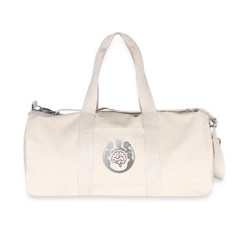 Gehirn im Kreis der Köpfe - Recycelte Canvas-Sporttasche von Stanley/Stella - Naturweiß - Vorne
