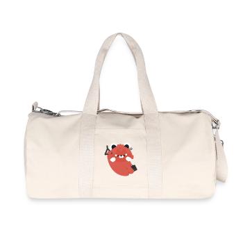 Tirede Roter Panda - Recycelte Canvas-Sporttasche von Stanley/Stella - Naturweiß - Vorne