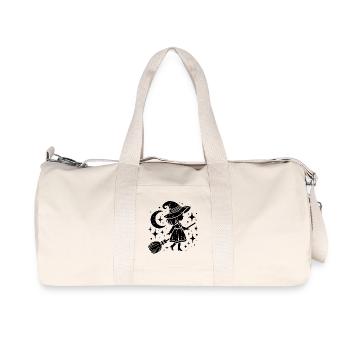 Witch Motif Halloween - Recycled Canvas Sports Bag by Stanley/Stella - natural - Front
