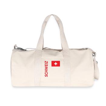 Genf - Recycelte Canvas-Sporttasche von Stanley/Stella - Naturweiß - Vorne