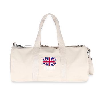 London - Recycelte Canvas-Sporttasche von Stanley/Stella - Naturweiß - Vorne