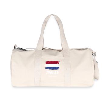 Zwolle - Recycelte Canvas-Sporttasche von Stanley/Stella - Naturweiß - Vorne