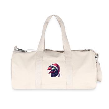 Harpy Bird Christmas Funny Eagle - Recycled Canvas Sports Bag by Stanley/Stella - natural - Front