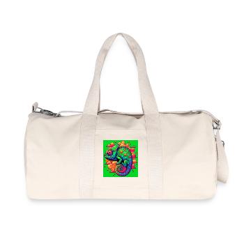 Chamäleon - Recycelte Canvas-Sporttasche von Stanley/Stella - Naturweiß - Vorne