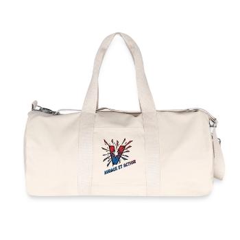 Audace et Action Vibes - Recycled Canvas Sports Bag by Stanley/Stella - natural - Front