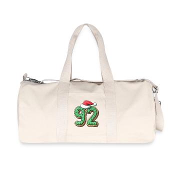 92 Number Cookie Christmas - Recycled Canvas Sports Bag by Stanley/Stella - natural - Front