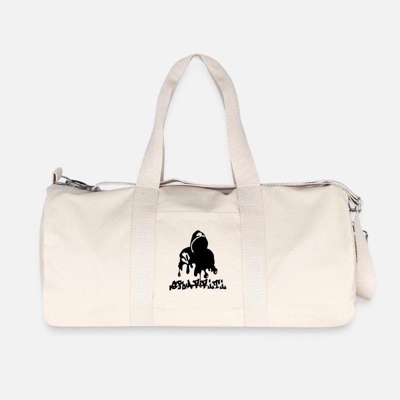 Graffiti - Recycelte Canvas-Sporttasche von Stanley/Stella - Naturweiß
