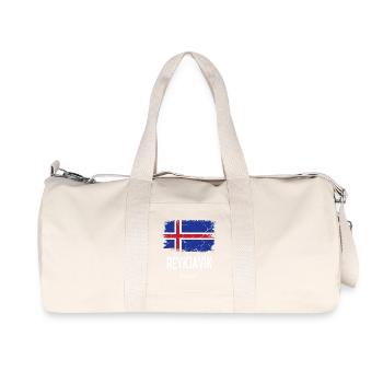 Reykjavík - Recycelte Canvas-Sporttasche von Stanley/Stella - Naturweiß - Vorne