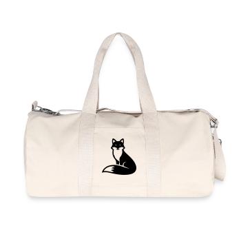 Fox Animal - Recycled Canvas Sports Bag by Stanley/Stella - natural - Front