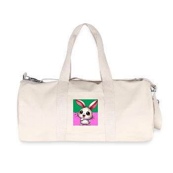 lapin - Sac de sport en toile recyclée Stanley/Stella - blanc naturel - Devant
