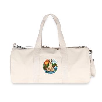 Zen Lama - Éléments spirituels et méditation - Sac de sport en toile recyclée Stanley/Stella - blanc naturel - Devant