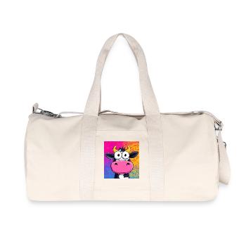 cow - Recycled Canvas Sports Bag by Stanley/Stella - natural - Front