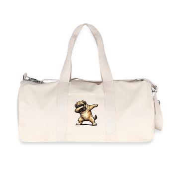 Mastiff en forme de dab - Sac de sport en toile recyclée Stanley/Stella - blanc naturel - Devant