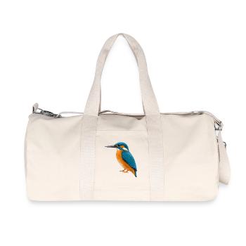 Colorful kingfisher - Recycled Canvas Sports Bag by Stanley/Stella - natural - Front