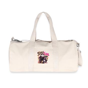 Stay_Feral_Punk_Possum_Skate_Design - Recycled Canvas Sports Bag by Stanley/Stella - natural - Front