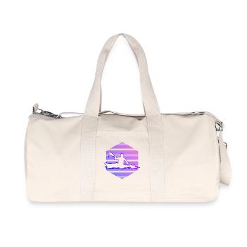 Cadeau de kayak en eaux vives pour un conducteur de rafting en eaux vives - Sac de sport en toile recyclée Stanley/Stella - blanc naturel - Devant