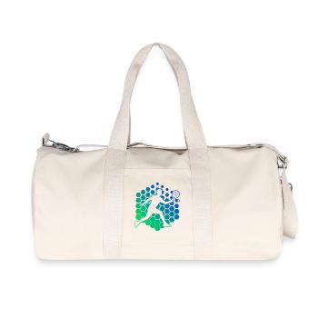 Meilleure idée de raquette de padel pour les fans débutants - Sac de sport en toile recyclée Stanley/Stella - blanc naturel - Devant