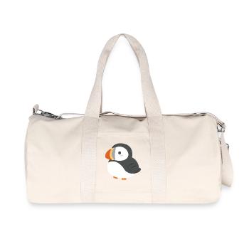 Chubby Puffin Charm - Recycled Canvas Sports Bag by Stanley/Stella - natural - Front