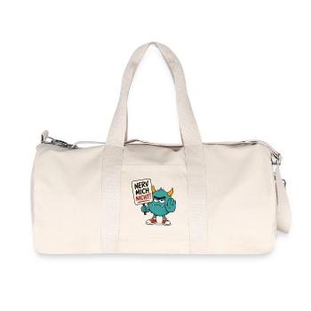 Nerv mich nicht Monster - Recycelte Canvas-Sporttasche von Stanley/Stella - Naturweiß - Vorne