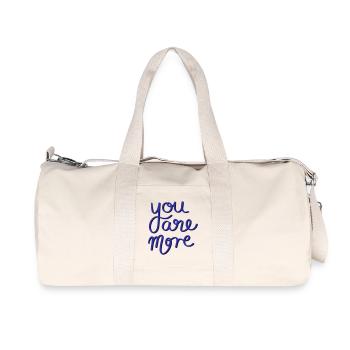 You are more - Recycled Canvas Sports Bag by Stanley/Stella - natural - Front