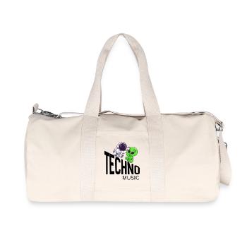 Cosmic Buddy : Astronaute & Alien - Sac de sport en toile recyclée Stanley/Stella - blanc naturel - Devant