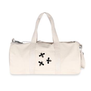 Bienen - Recycelte Canvas-Sporttasche von Stanley/Stella - Naturweiß - Vorne