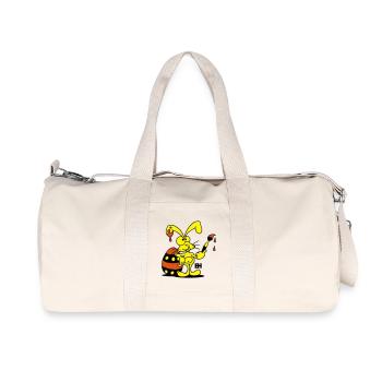 Osterhase - Recycelte Canvas-Sporttasche von Stanley/Stella - Naturweiß - Vorne