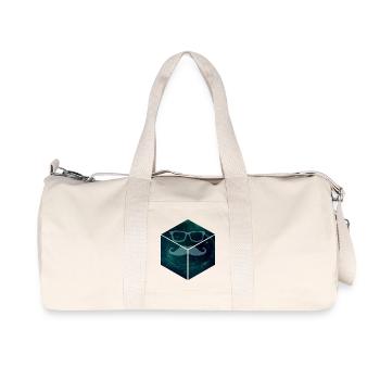 Mustache in Space - Recycelte Canvas-Sporttasche von Stanley/Stella - Naturweiß - Vorne