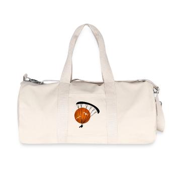 Sunset Paragliding Silhouette - Recycled Canvas Sports Bag by Stanley/Stella - natural - Front
