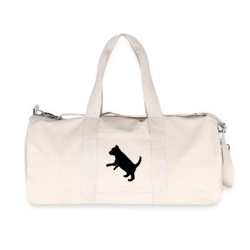Playful Puppy Dog - Recycled Canvas Sports Bag by Stanley/Stella - natural - Front