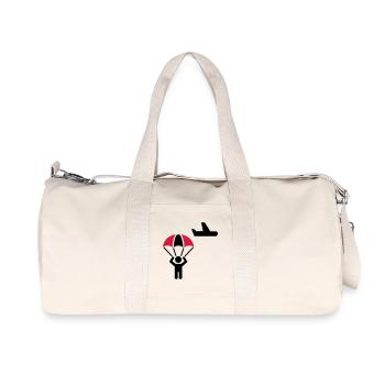 parachutist - Recycled Canvas Sports Bag by Stanley/Stella - natural - Front