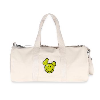 Smiley Cactus - Recycelte Canvas-Sporttasche von Stanley/Stella - Naturweiß - Vorne