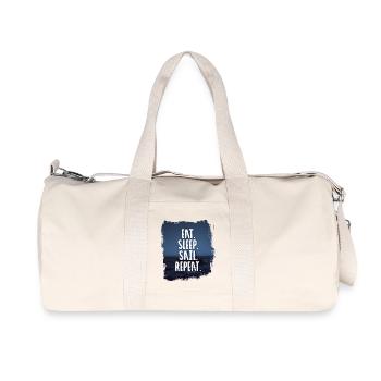 EAT. SLEEP. SAIL. REPEAT - Recycled Canvas Sports Bag by Stanley/Stella - natural - Front