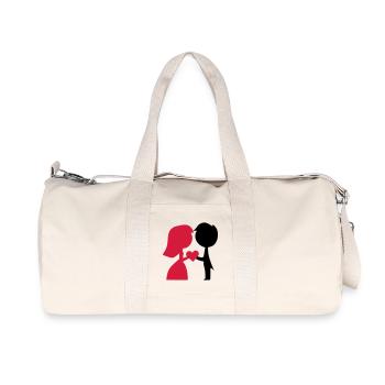marier - Sac de sport en toile recyclée Stanley/Stella - blanc naturel - Devant