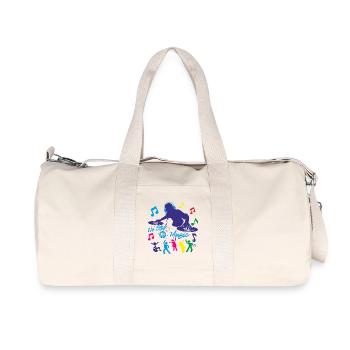Deejay - Kein Stopp Musik - Recycelte Canvas-Sporttasche von Stanley/Stella - Naturweiß - Vorne