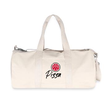Pizza - Recycelte Canvas-Sporttasche von Stanley/Stella - Naturweiß - Vorne