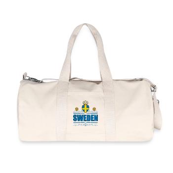 SUÈDE - Sac de sport en toile recyclée Stanley/Stella - blanc naturel - Devant