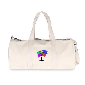 Arbre de couleur - Sac de sport en toile recyclée Stanley/Stella - blanc naturel - Devant