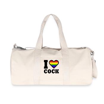 I love cock - Recycled Canvas Sports Bag by Stanley/Stella - natural - Front