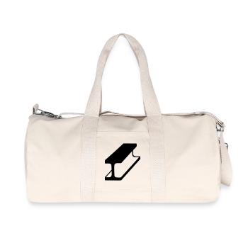 Stahlträger-Emblem für Stahlbauunternehmen - Recycelte Canvas-Sporttasche von Stanley/Stella - Naturweiß - Vorne