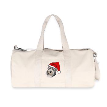 Bearded Collie - Recycled Canvas Sports Bag by Stanley/Stella - natural - Front