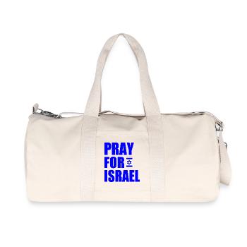 Pray for israel - Sac de sport en toile recyclée Stanley/Stella - blanc naturel - Devant