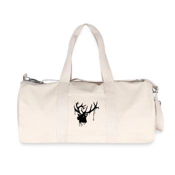 Cerf obscur - Sac de sport en toile recyclée Stanley/Stella - blanc naturel - Devant