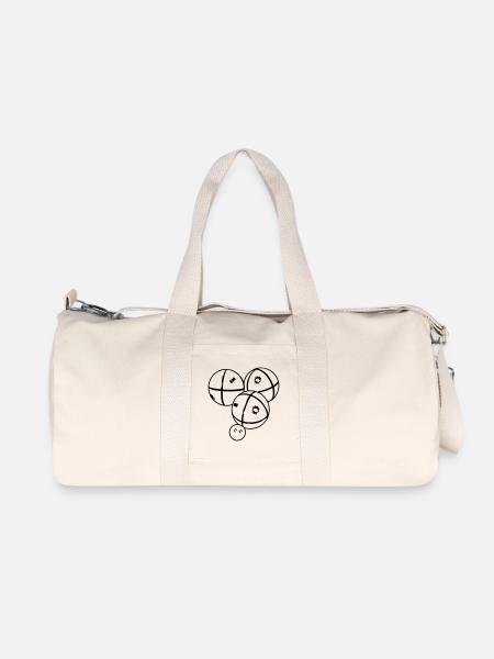 Petanque balls - Recycled Canvas Sports Bag by Stanley/Stella - natural